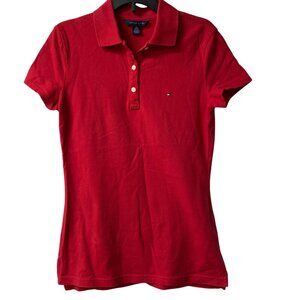 Tommy Hilfiger Womens Red‎ Polo Shirt XS